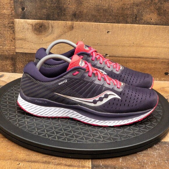 SAUCONY GUIDE 13 WOMENS ATHLETIC SHOES RUNNING WALKING GYM PURPLE LOW SIZE 10 - Picture 9 of 9